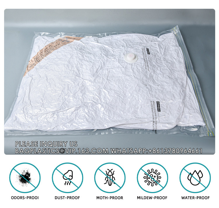 Four Corner Air Exhaust New Cube Space Saver Organizer Compression Vacuum Sealer Storage Bags For Quilts