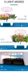 White Color Intelligent Hydroponic Planter White LED Lighting and Humidity