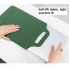 Buy cheap High Standard 13'' Green PU Multi Purpose Laptop Sleeve Bags With Zipper Pouch from wholesalers