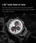 Dynamic Double Straps Outdoorsman Smart Watch 1.5" Round With Earbuds Rose Gold