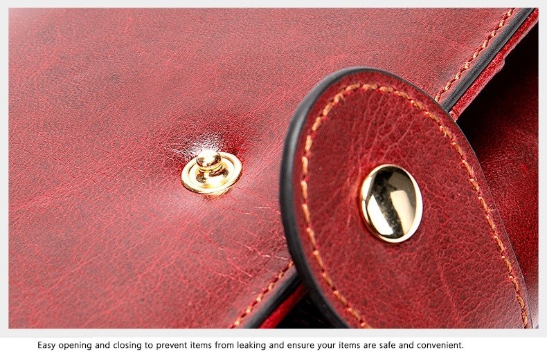 Personalized Women RFID Trifold Money Clip Genuine Leather Wallet
