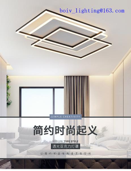 Buy cheap Big Recrangle Simple Acrylic Ceiling LED Lightings White Color from wholesalers