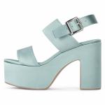 Buy cheap JBW0503 Marca Blue Womens Wedge Heeled Shoes Patented Leather from wholesalers