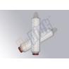 Buy cheap Customized 0.2 Micron Membrane Filter Cartridge / 10 Inch Industrial Cartridge Filters from wholesalers