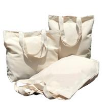 Buy cheap Reusable Cotton Canvas Shopping Bags , Foldable Blank Canvas Tote Bags product