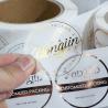 Buy cheap Clear Self Adhesive Food Labeling Stickers Foil Stamped from wholesalers