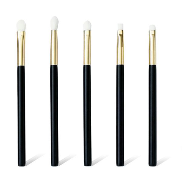 Buy cheap 5PCS Eyeshadow Makeup Brush Set Black Wooden Handle Eyeliner Cosmetic Multifunction from wholesalers