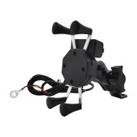 Buy cheap 360 Degree X Claw Waterproof Motorcycle Phone Mount With Charger 2.5A Usb product