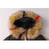 Buy cheap Junior Girls longline coats, Children's longline jacket, Hood Fur, Rainbow zipper from wholesalers