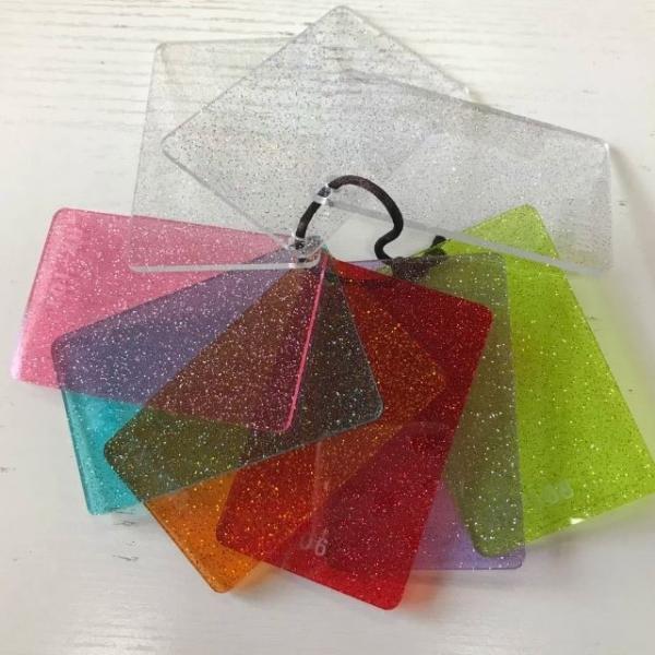 Quality 1050mm × 1860mm Glitter Acrylic Sheets Cast Transparent Plexiglass Acrylic Plastic Sheets 4x8 for sale