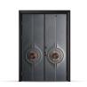 Buy cheap Villa Front Exterior Door Steel Flush Entrance Door customized size dubai style from wholesalers