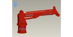 Pedestal telescopic boom marine crane Pedestal telescopic boom offshore crane