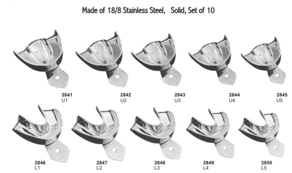 High quality dental impression trays disposable impression tray