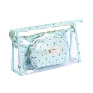 Wholesale Travel PVC Cosmetic Bag Zipper Seal Clear Makeup Bag Set from china suppliers