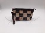 Two Tone Nylon Webbing Travel Cosmetic Bags With Zipper Easy Carrying