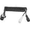 Buy cheap 4V Adaptor Trailer Cable Electrical Coiled European Style With Moulded Plug from wholesalers
