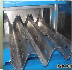 Buy cheap 8 - 12M / Min High Speed Guardrail Roll Forming Machine Glazed Steel Color Customized from wholesalers