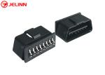 16 Pin J1962 OBD2 OBDII Male Plug Connector with Curved Pins at The Back