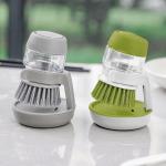 Dishwasher Cleaning Brush With Drip Tray For Kitchen Dish Soap Dispenser