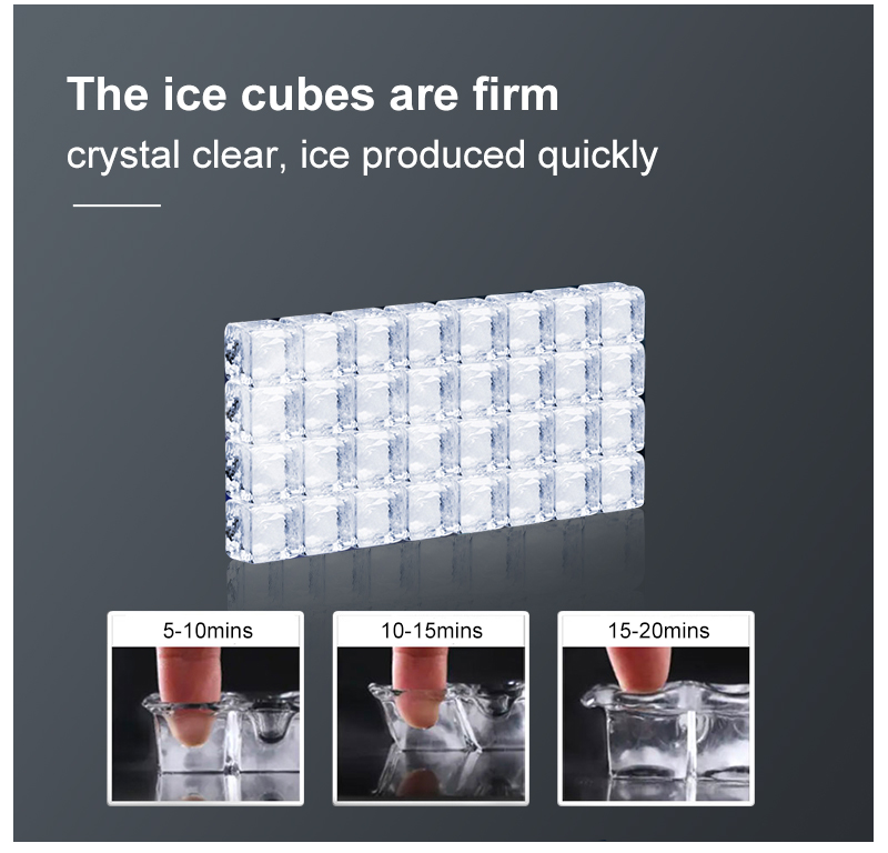 300W Commercial Ice Maker Machine 80kg Ice Cube Capacity Automatic Ice Block Maker for Home Food Shop