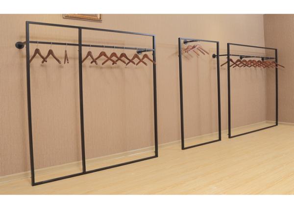 Buy cheap Lightweight Wall Mounted Garment Rack , Clothing Shop Wall Mounted Shelving Simple Style from wholesalers