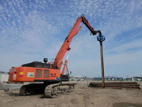 Buy cheap 28-35 Ton Excavator Mounted Sheet Pile Driver 2650 Kg Vibro Hammer Sheet Pile from wholesalers
