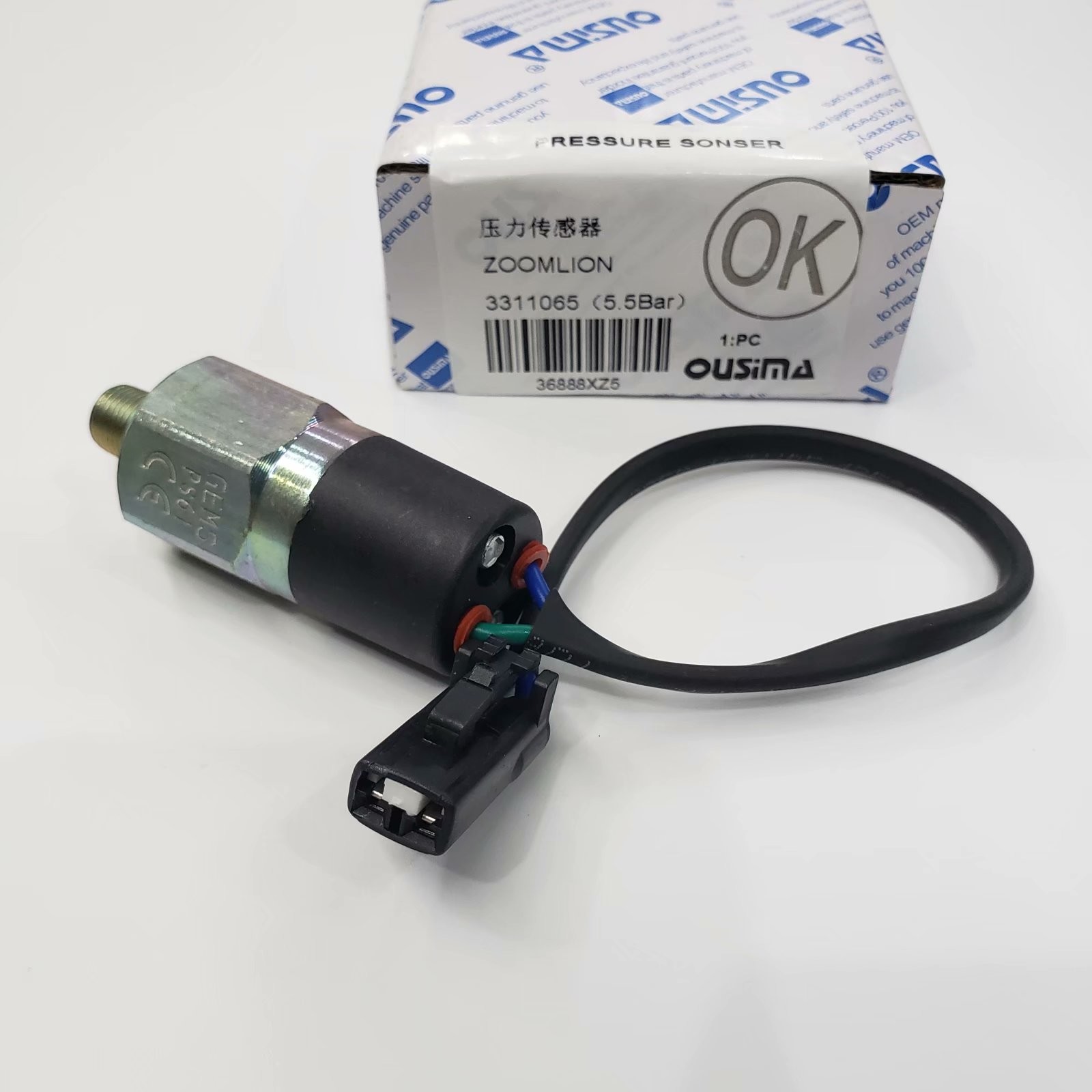 OUSIMA Pressure Sonsor 33110065 33110157 For Excavator ZOOMLION