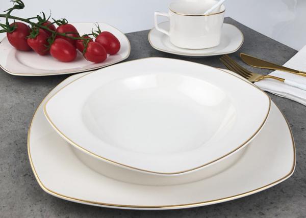Quality Real Gold Line Southwestern Dinnerware Sets Eco - Friendly Hand Painted for sale