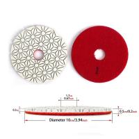 Buy cheap Wet Flexible Resin 4 Inch Grinder Polishing Pads 100mm product