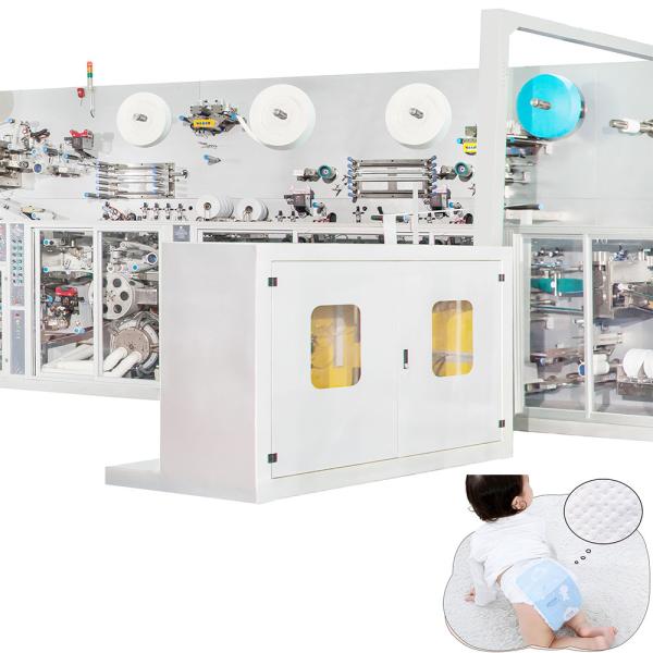 Buy cheap 150gram/M 20KW Semi Automatic Baby Diaper Machine 12000pcs/H from wholesalers