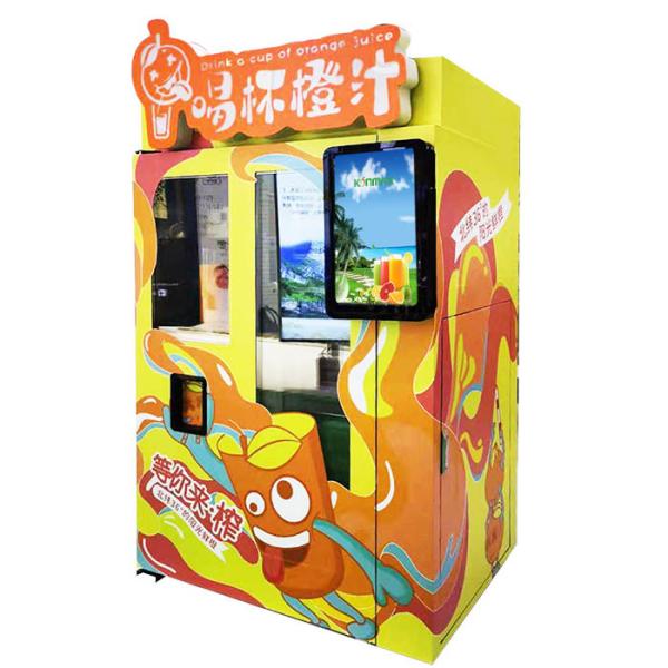 Buy cheap Automatic Stainless Steel Lemon Orange Juice Vending Machine With Nfc from wholesalers