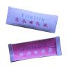 Buy cheap Hi quality Shining Satin surface Woven Labels Washable With Pink Logo ODM from wholesalers