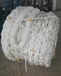 Marine White Mooring Line Rope Braided Structure 200 Meters Strong Adaptability