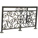 Outdoor Metal Stair Railing For Black Balcony Patio Cast Iron