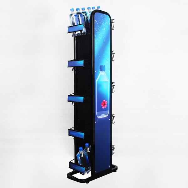 Retail Store Supermarket Metal Soda Water/Jams Bottle Wine Display Stand