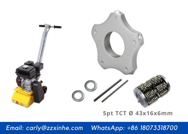 Buy cheap Concrete Milling Scarifier Machine Carbide Tipped 5 Points Scarifier TCT Cutters For Scarifiers from wholesalers