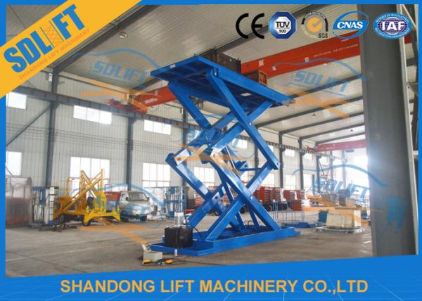 Buy cheap 5T 5M Hydraulic Scissor Car Lift / Automotive Vehicle Lifts For Home Garage from wholesalers