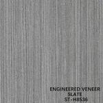 Engineered Slate Wood Veneer Walnut H8536 Straight Fineline Grain Dark Grey