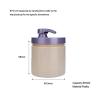 Buy cheap 250ml Champagne-Colored cylindrical smooth with purple pump for shampoo lotion bottle from wholesalers