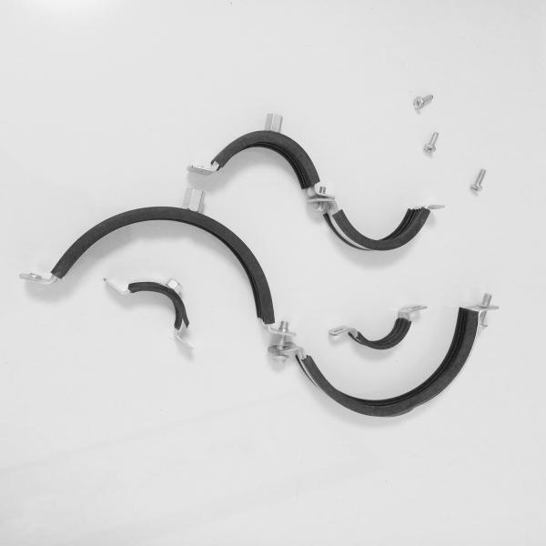 Buy cheap Heavy Duty Epdm Rubber Strut Channel Pipe Clamp Reinforced Band Zincplated from wholesalers