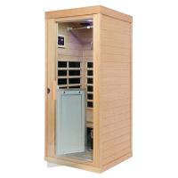 Buy cheap SPA One Person Sauna Room Solid Wood Mini Sauna Room Infrared product