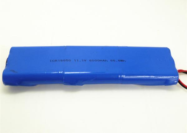 Buy cheap 6000mah 11.1V 66.6Wh Li Ion Icr18650 Battery , Emergency Lighting Battery Pack from wholesalers