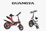 Portable Tourist Electric City Folding Bike 350W Engine Power Front / Rear Dual