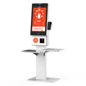 Buy cheap Self Checkout Kiosk With 23.8inch Touch Screen Display Printer Scanner For product