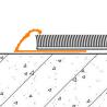 Buy cheap Heavy Duty Door Carpet Transition Strip Anodized Shiny Blue Color ODM from wholesalers