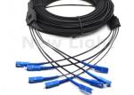 4 Core Single Mode Fiber Optic Cable Singlemode Duplex , 100M G657A SC Fiber