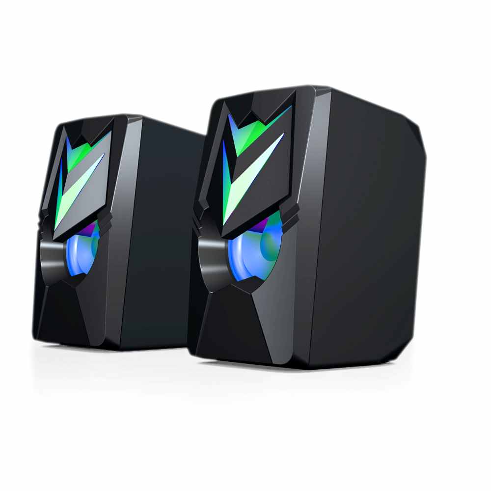 USB 2.0 Computer Gaming Speakers For PC Desktop Subwoofer Wired Blue Tooth Speaker
