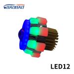 LED12 Double angel eye without fan motorcycle led headlight projector lens