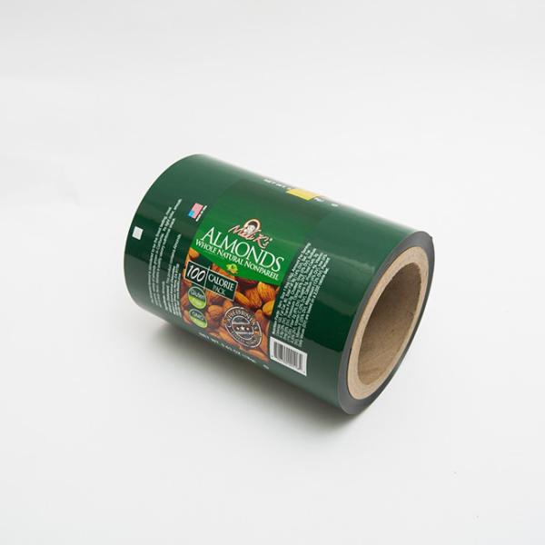 Buy cheap 0.63OZ Almond Food Packaging Film Wrap Plastic Film Roll Logo Printed from wholesalers