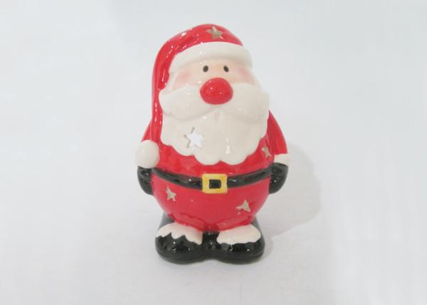 Buy cheap Santa Claus Ceramic Candle Holders Strong Dolomite Christmas Wax Holder Earthenware from wholesalers